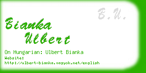 bianka ulbert business card